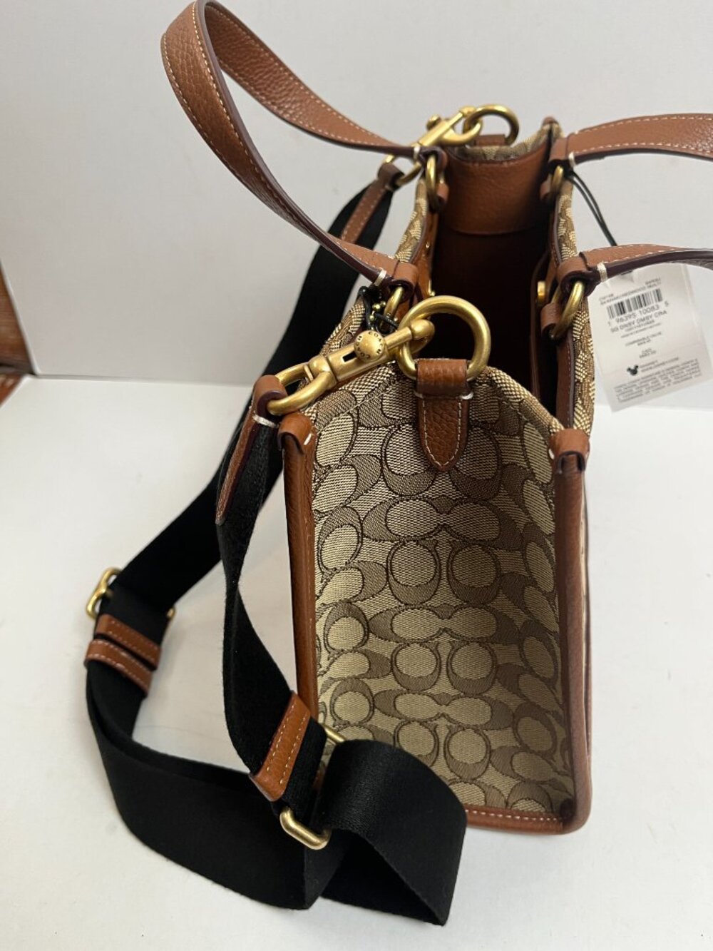 NWTS Cream Disney x Coach Dempsey Carryall With Mickey Mouse - Picture 2 of 8